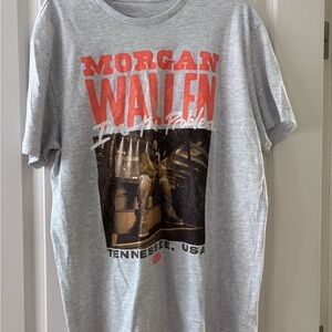 Morgan Wallen Gray Graphic T-Shirt